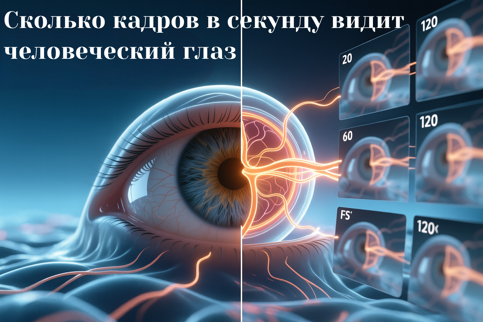 Сколько кадров в секунду видит человеческий глаз