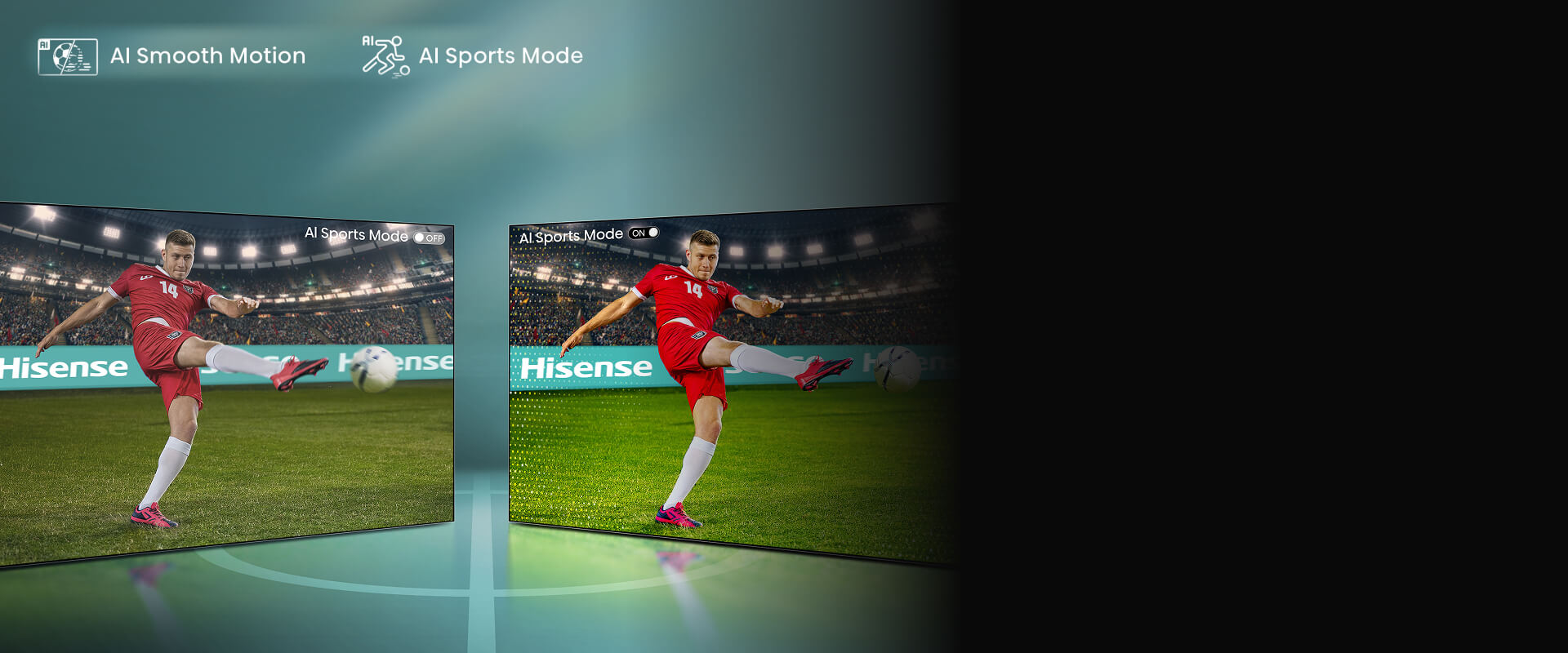 AI Sports Mode — спортивный режим с эффектом присутствия на стадионе